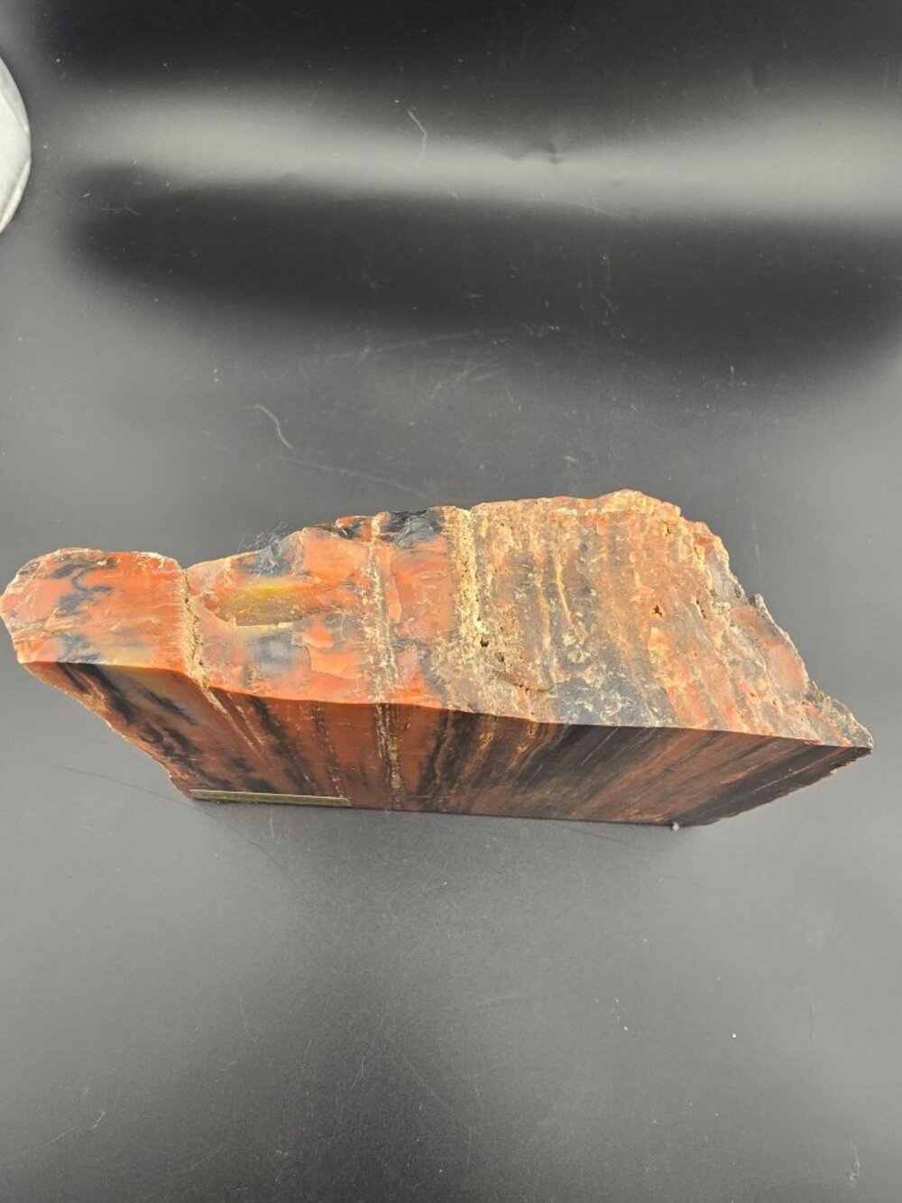 Petrified Wood Fossil Specimen With Rich Red & Black Hues, Polished/Raw -2.1 lbs - Picture 12 of 16